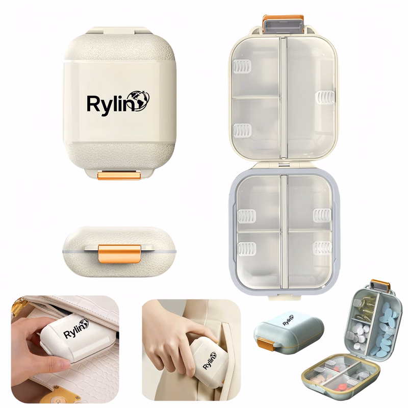 Seven - Compartment Moisture - Proof Travel Pill Box