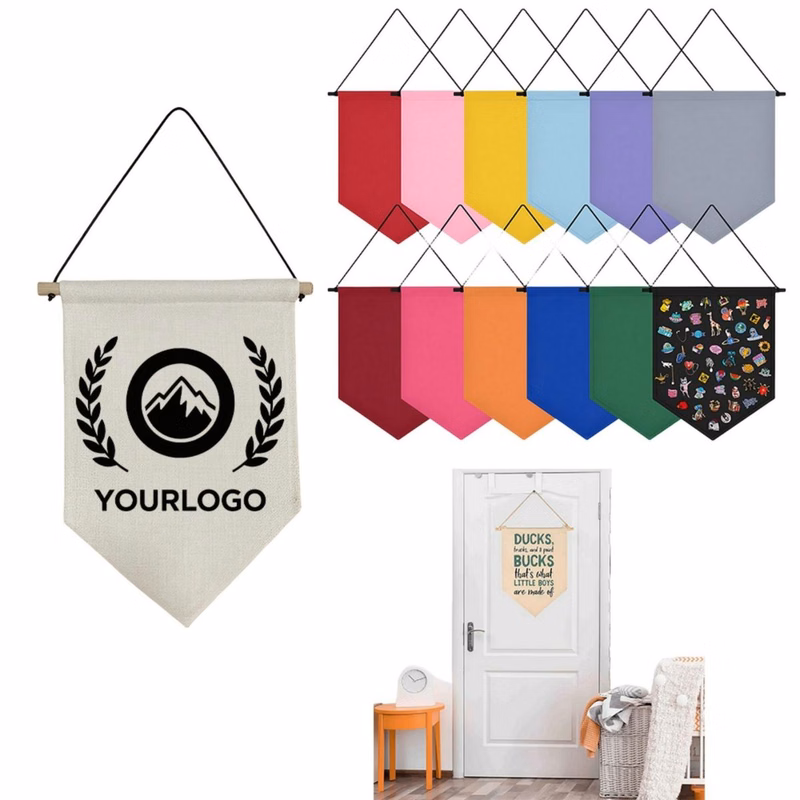 Custom Hanging Canvas Pennant Banner