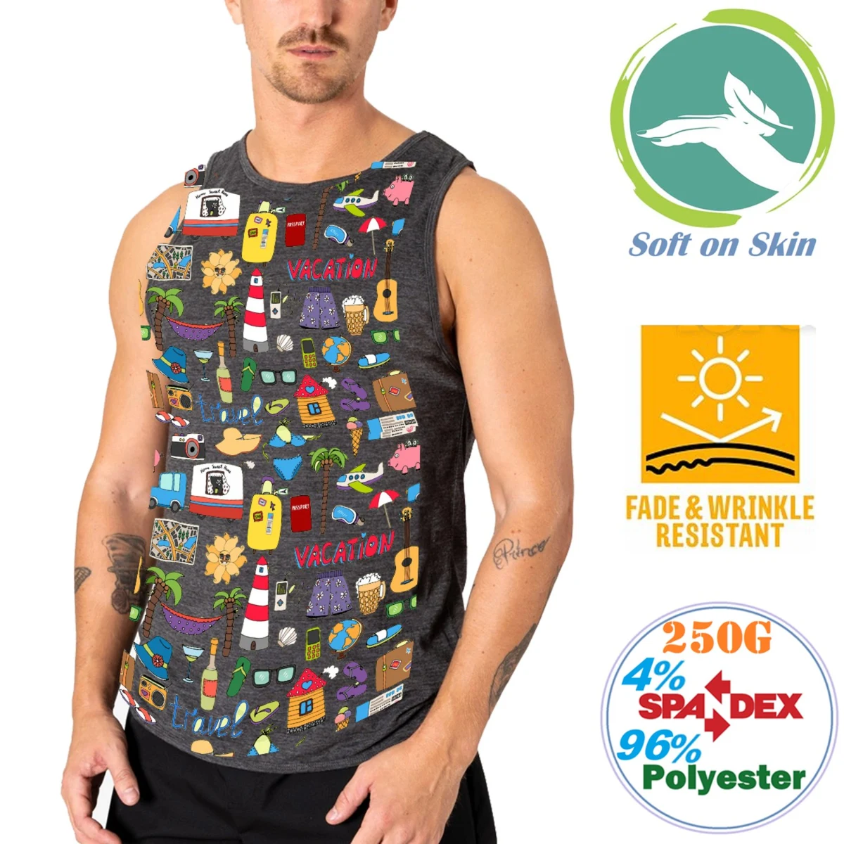 Unisex 250 GSM Comfort Fleece Soft & Wrinkle Resistance winter Tanks 1