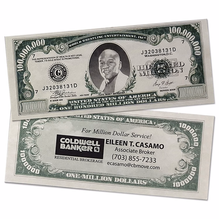 Custom Million Dollar Bill