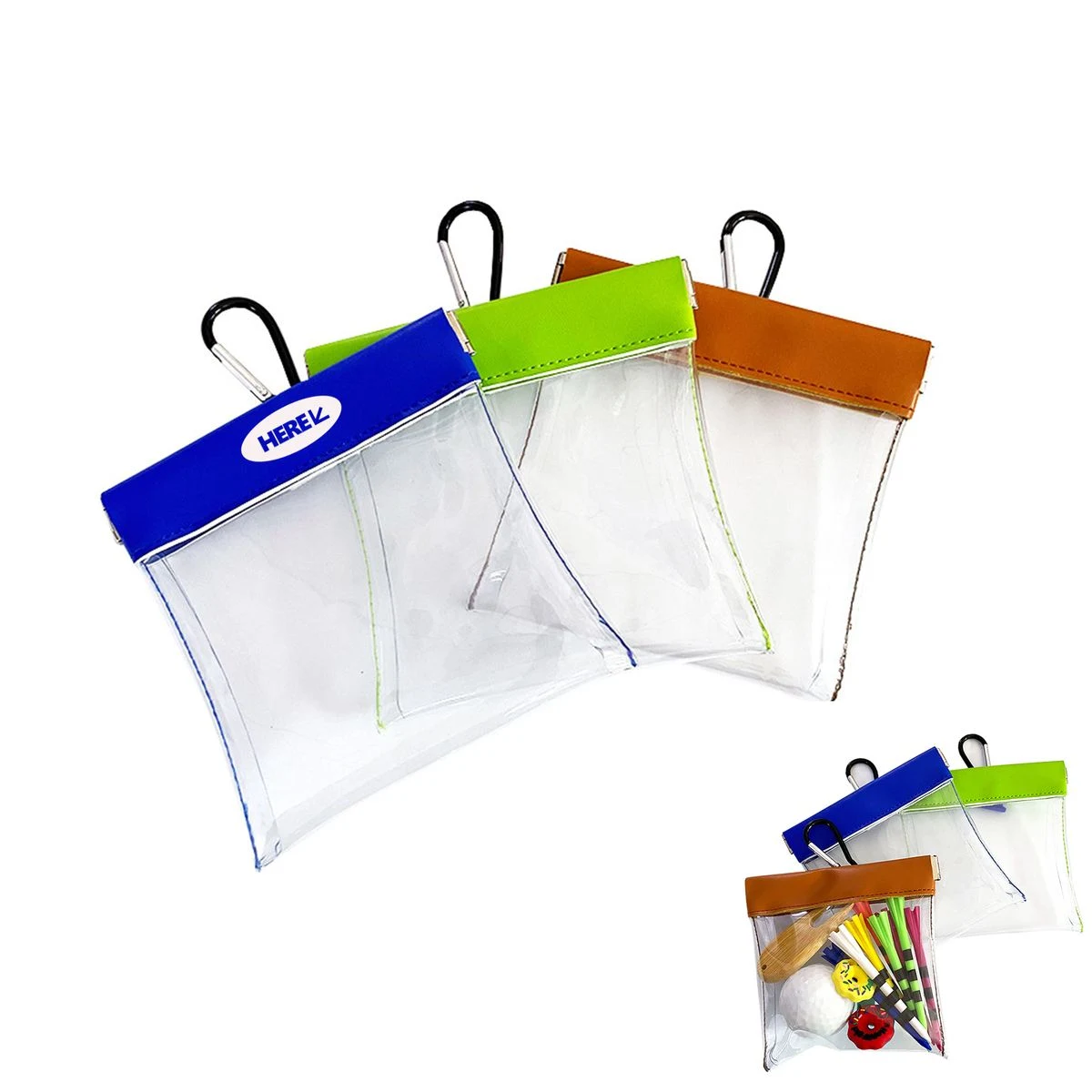 Transparent Golf Tee Bag 1
