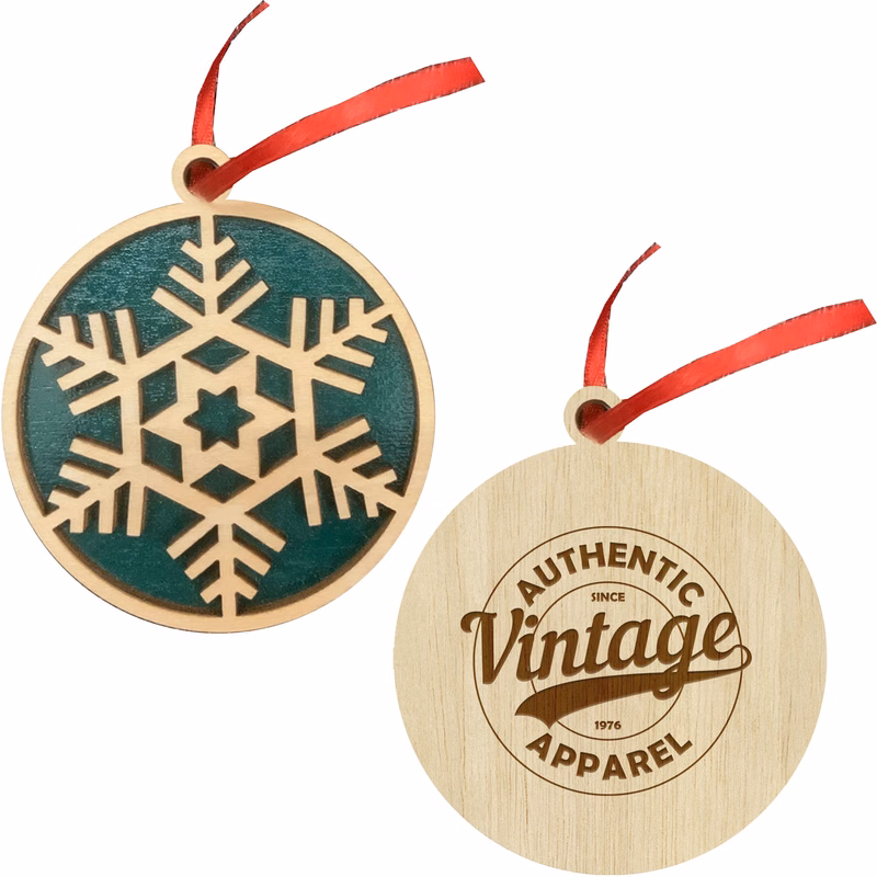 Layered Wood Ornament: Snowflake