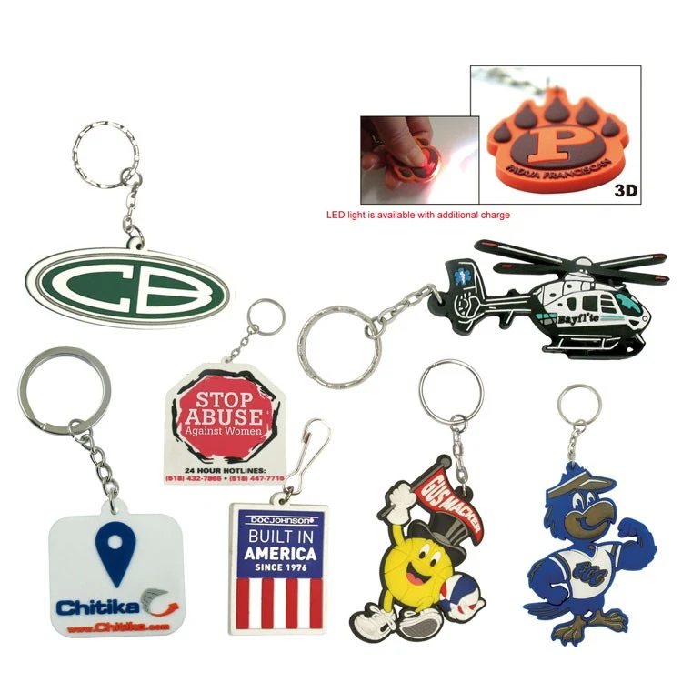 13 Square inch Custom PVC Key Tags (Key Chain, Keychain, Key chains) 1