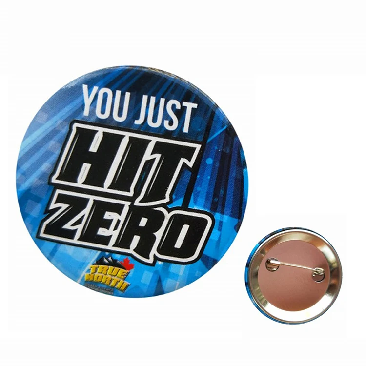 Pin Back Buttons Round Shape 1