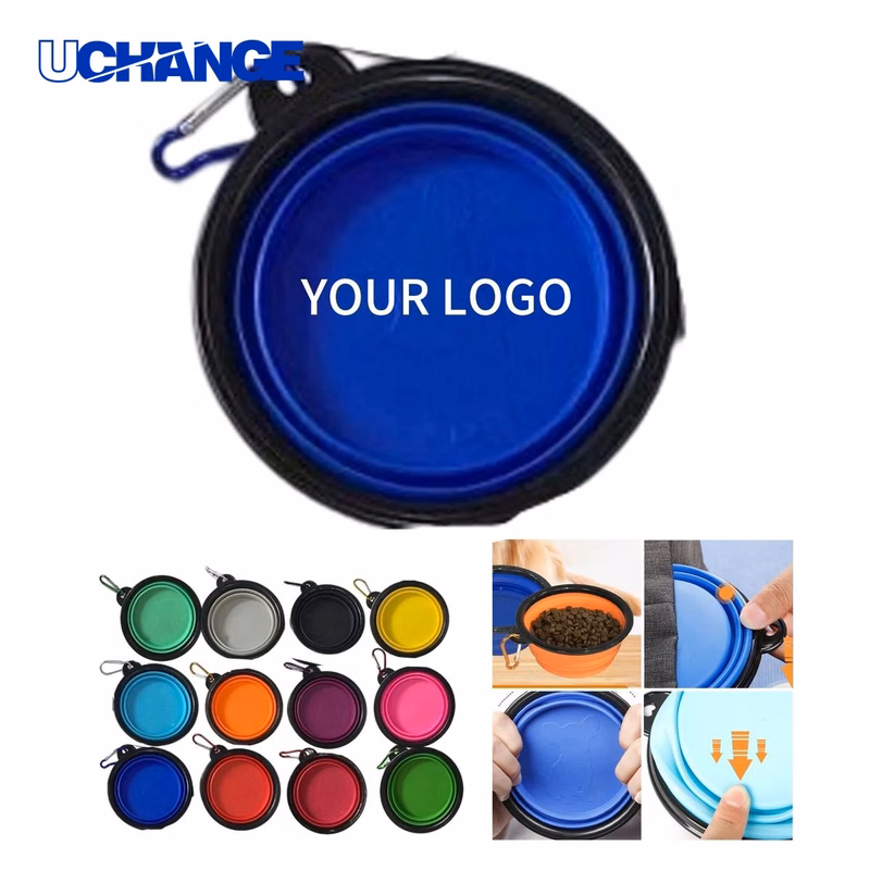 Silicone Collapsible Pet Bowl with Carabiner