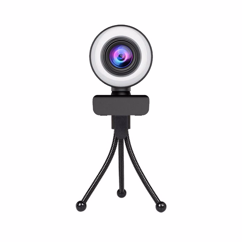 Microphone LED Ring Light Webcam