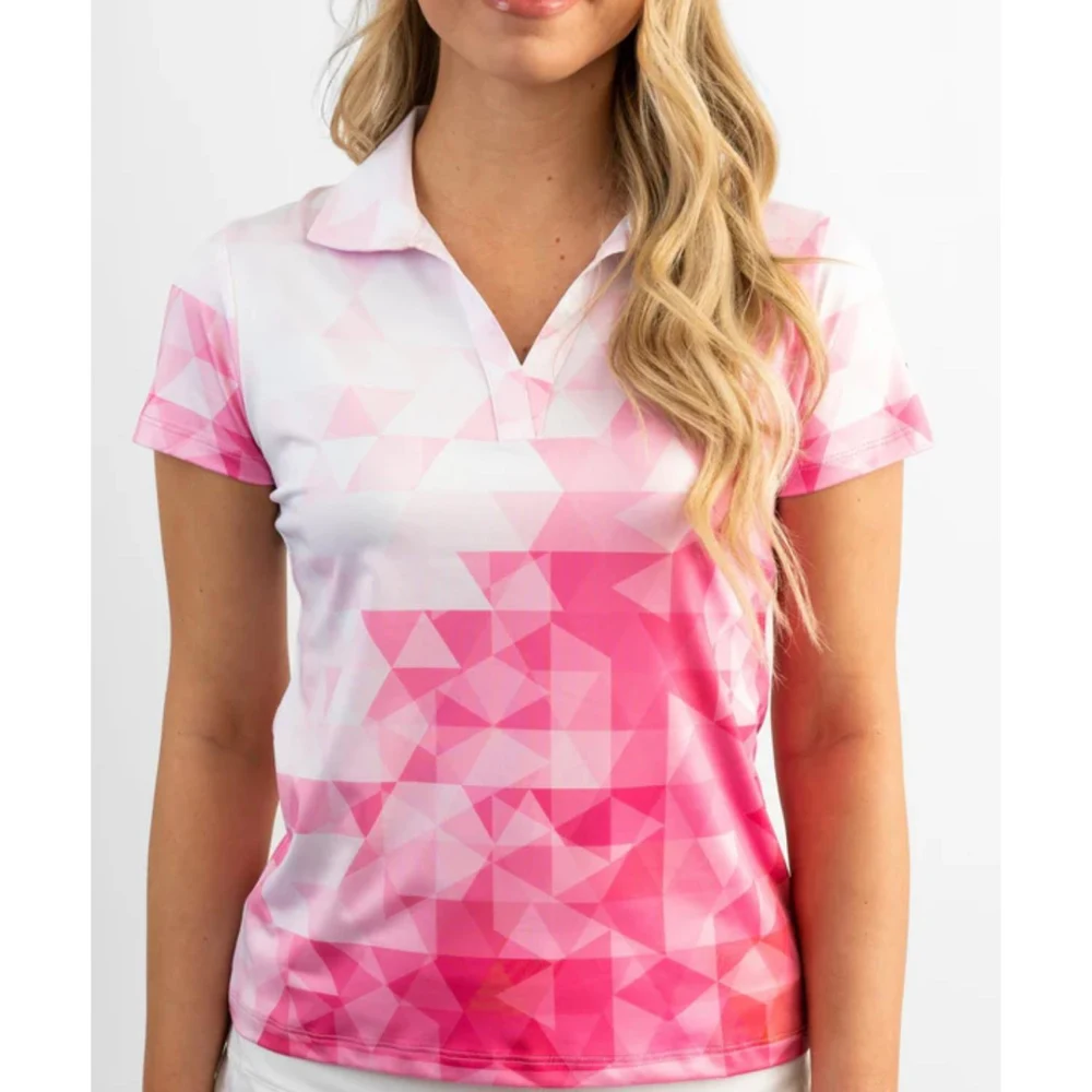 YATTA Golf® - Abstract women's moisture wicking Golf Polo Shirts 1