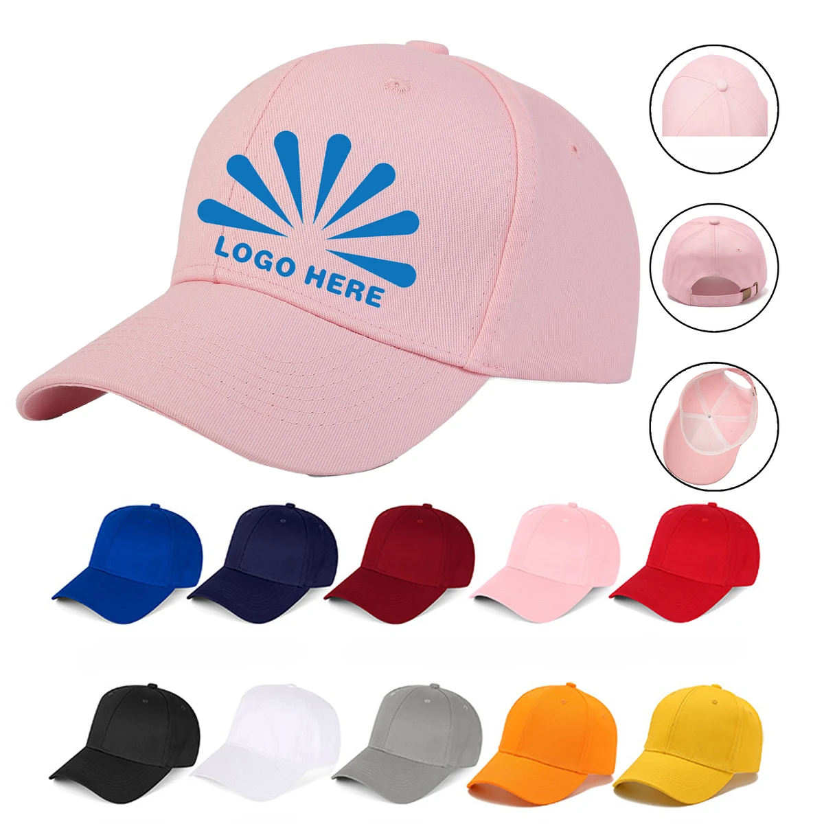 100% Cotton Breathable Mesh Baseball Caps Trucker Hat MOQ 20 1