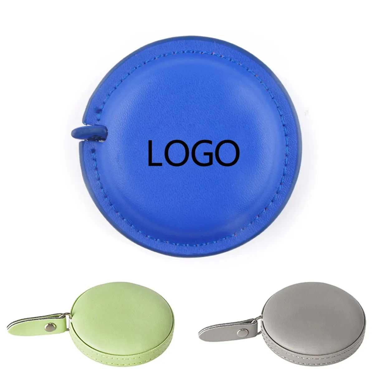 Round Retractable Pu Leather Tape Measure 1