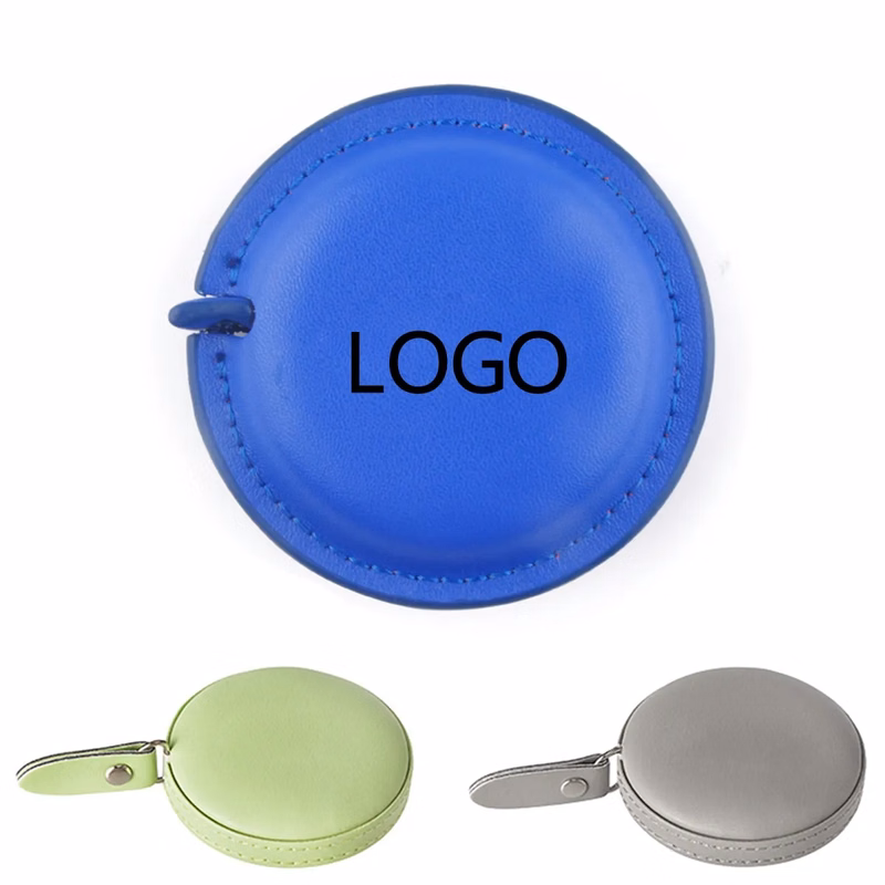 Round Retractable Pu Leather Tape Measure