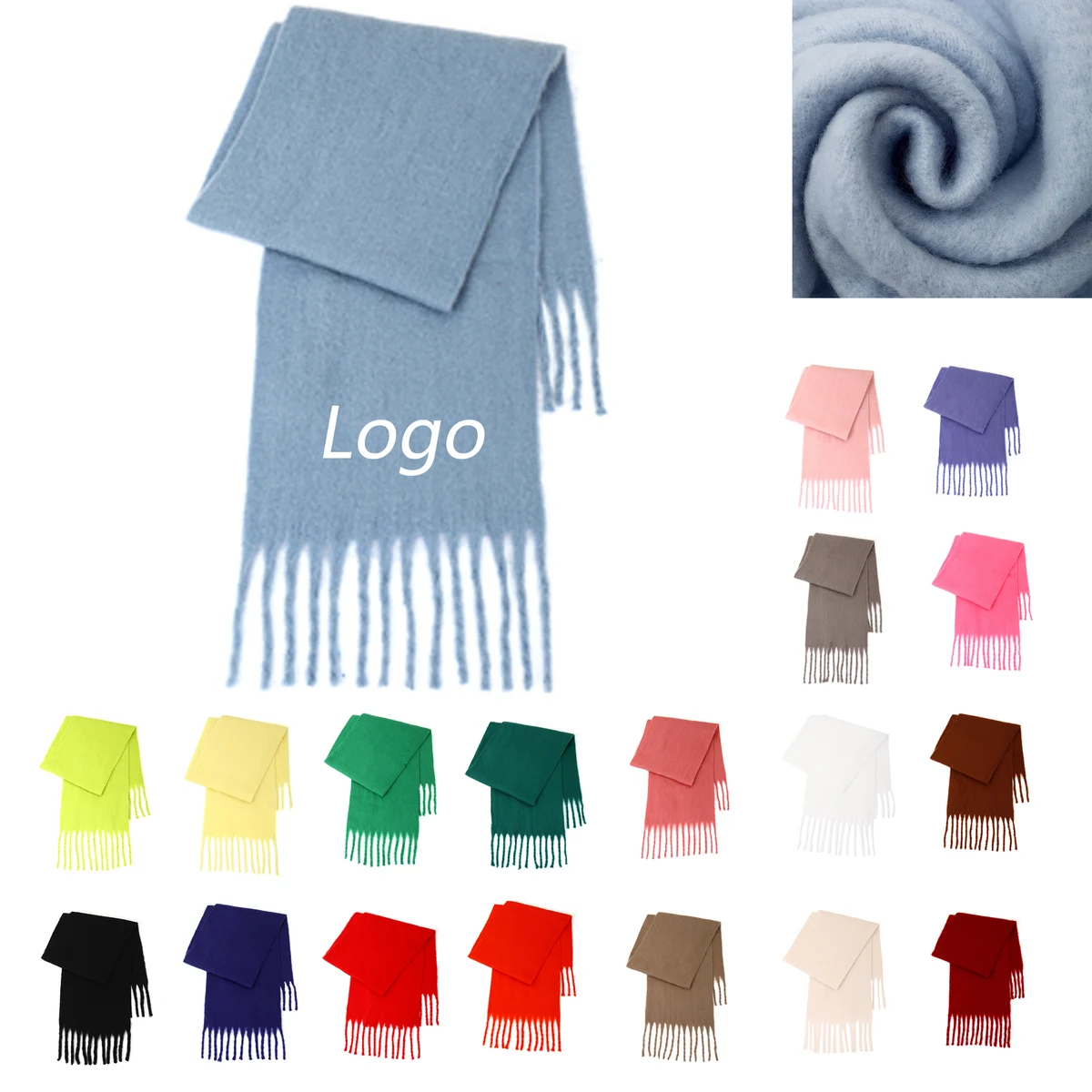 Custom Warm Scarf Shawl 1