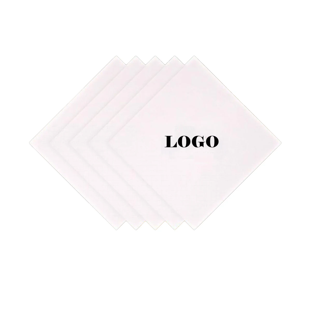 9.1" * 9.1" 2 Ply White Beverage Napkin 1