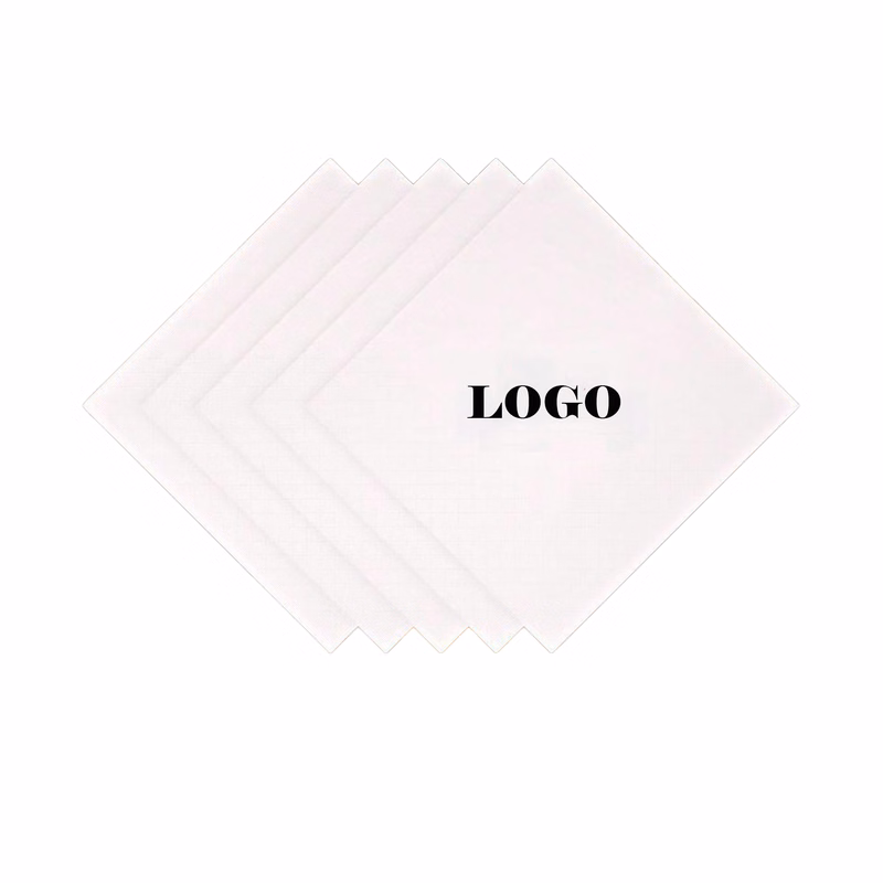 9.1" * 9.1" 2 Ply White Beverage Napkin