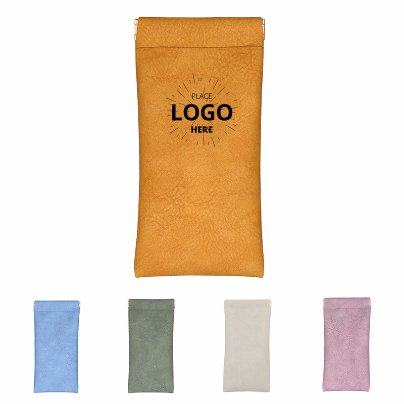 Soft PU Leather Travel Eye Organizer Pouch
