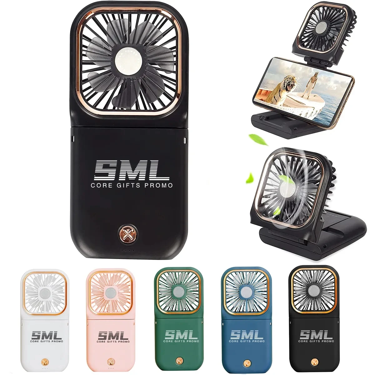 Mini Portable Handheld Rechargeable Hands Free Necklace Fan 1