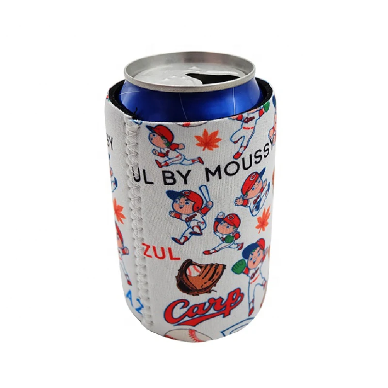 Custom Full Color Neoprene Can Cooler, custom koozie with logo imprint 1