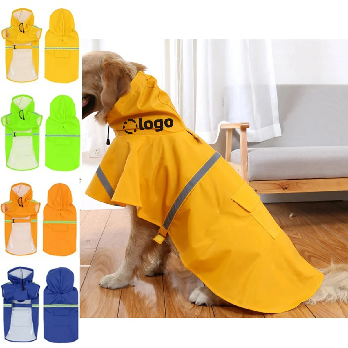 Pet-sized Rain Poncho MOQ 100pcs 1