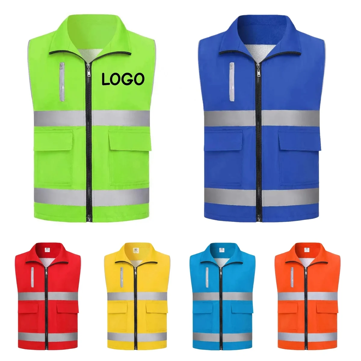 Reflective Safety Vest Work Uniform Custom Logo 1