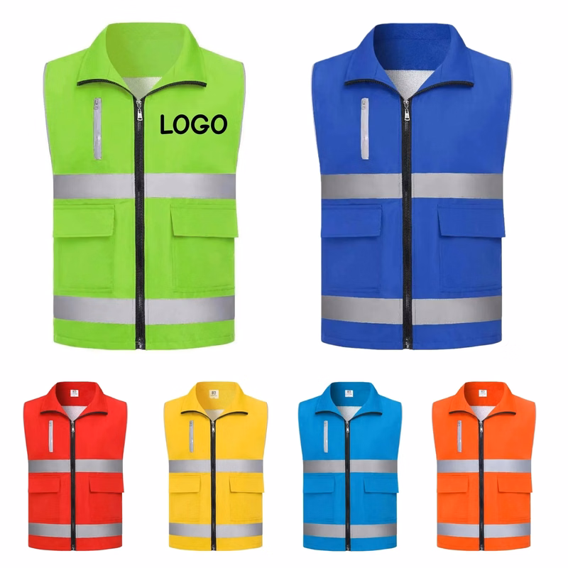 Reflective Safety Vest Work Uniform Custom Logo