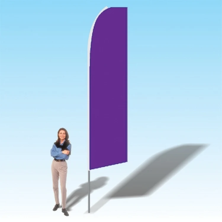 15FT Purple Advertising Banner Flag 1