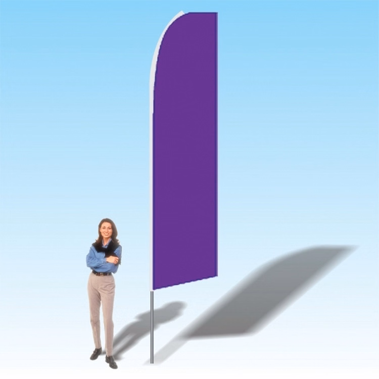 15FT Purple Advertising Banner Flag