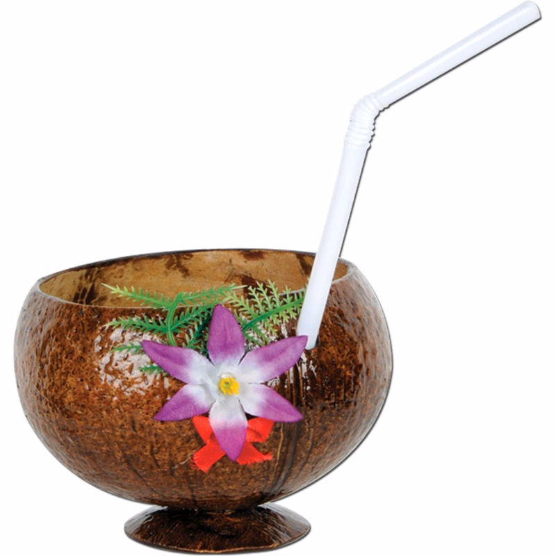 Coconut Party Cups - Brown 10 oz