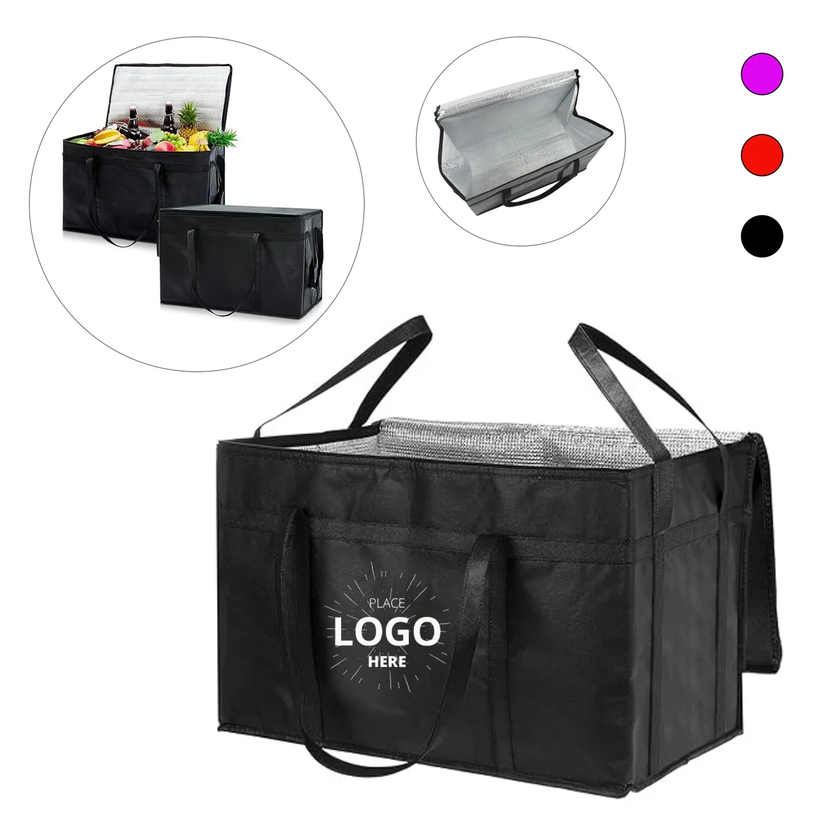 Large Capacity Insulated Cooler Tote Bag 1
