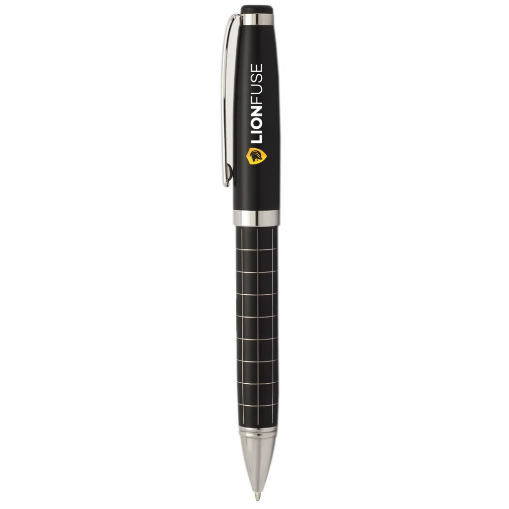 Onyx Grid Metal Ballpoint Pen 1