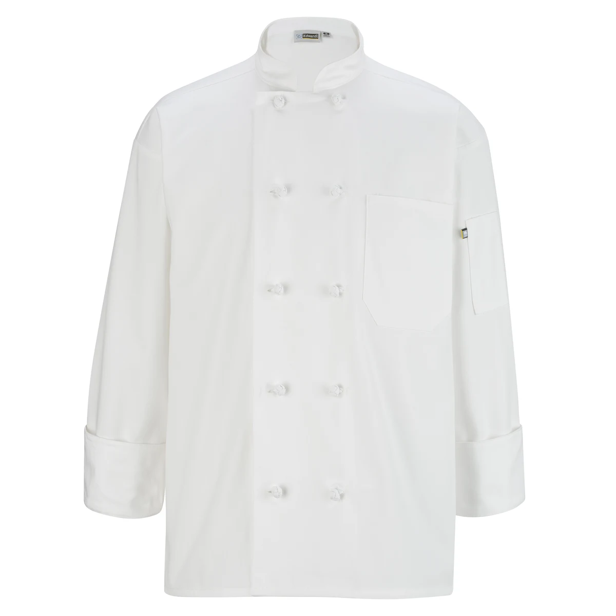 10 Knot Button Long Sleeve Chef Coat 1