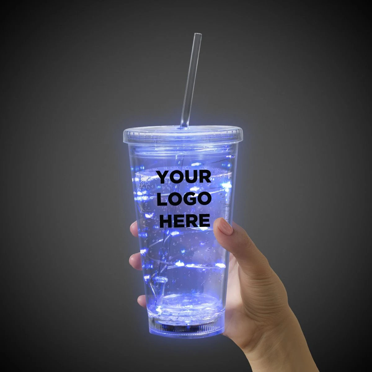 Blue String Light 16oz LED Cup 1