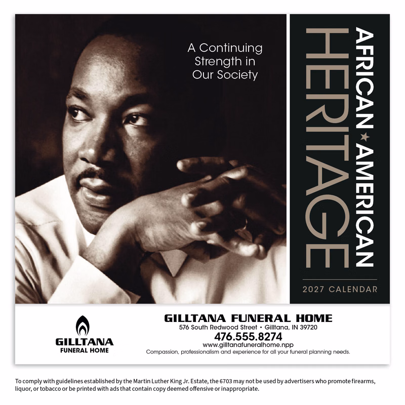 Triumph® Calendars African-American Heritage: Dr. Martin Luther King, Jr. Calendar
