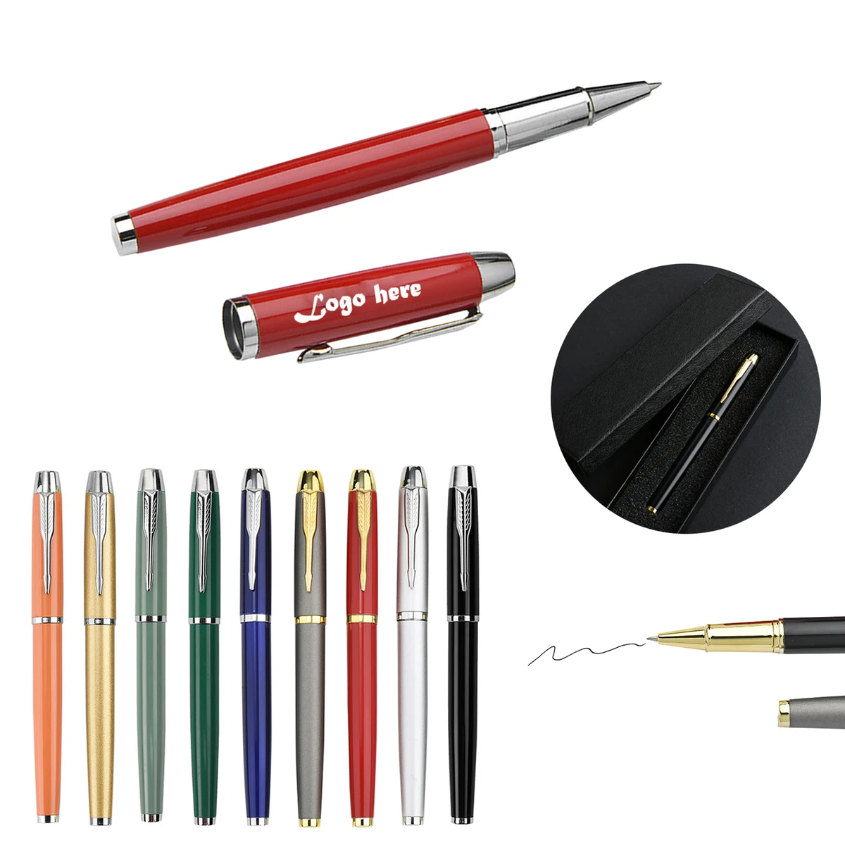 Business Metal Writing Pen With Cap 1