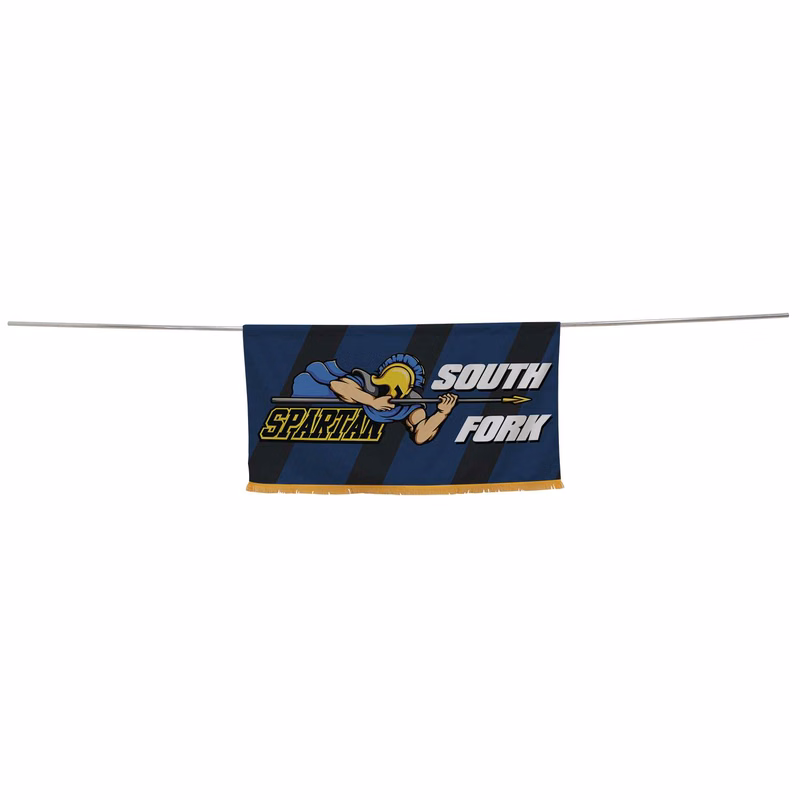 3' x 6' Parade Banner Straight Bottom Kit with Gold Fringe