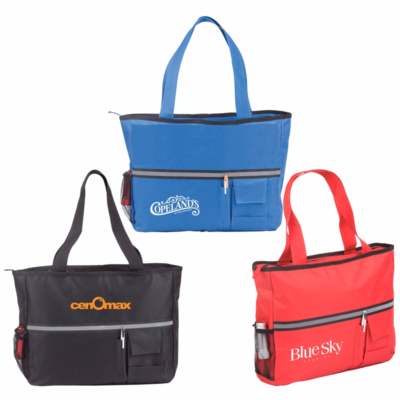 Highlander Zippered Poly Canvas Tote
