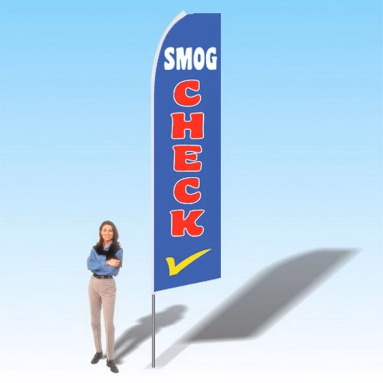 15FT Smog Check New Advertising Banner Flag