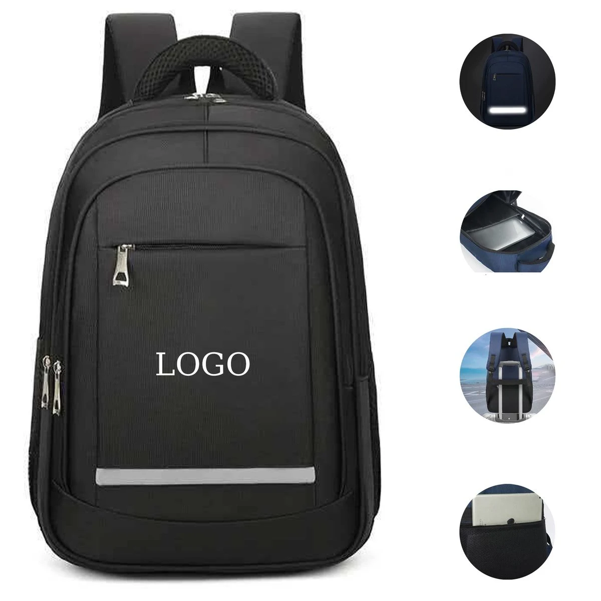 Travel Laptop Backpack with Reflective Strap 1