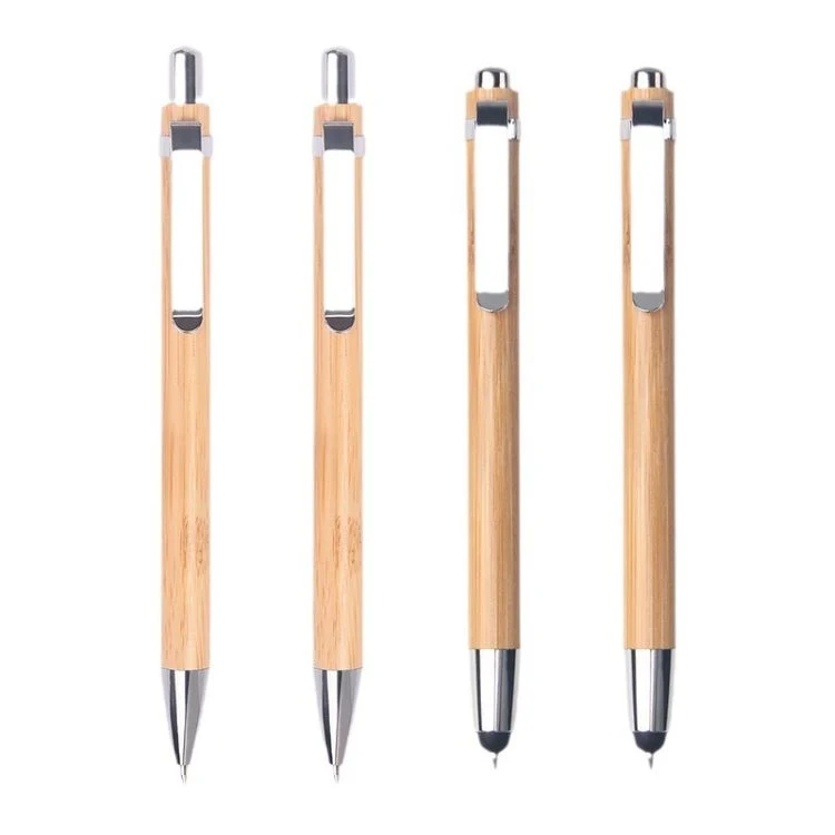 Classic Bamboo and Wood Ballpoint Pen 1