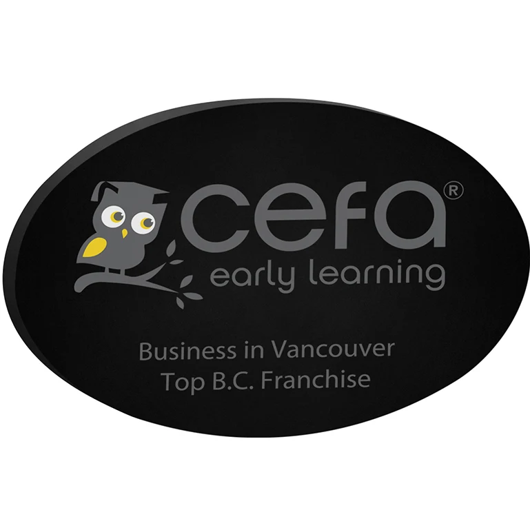 Black Oval Paper Weight (4"x 2 1/2"x 3/8") Screen-printed 1