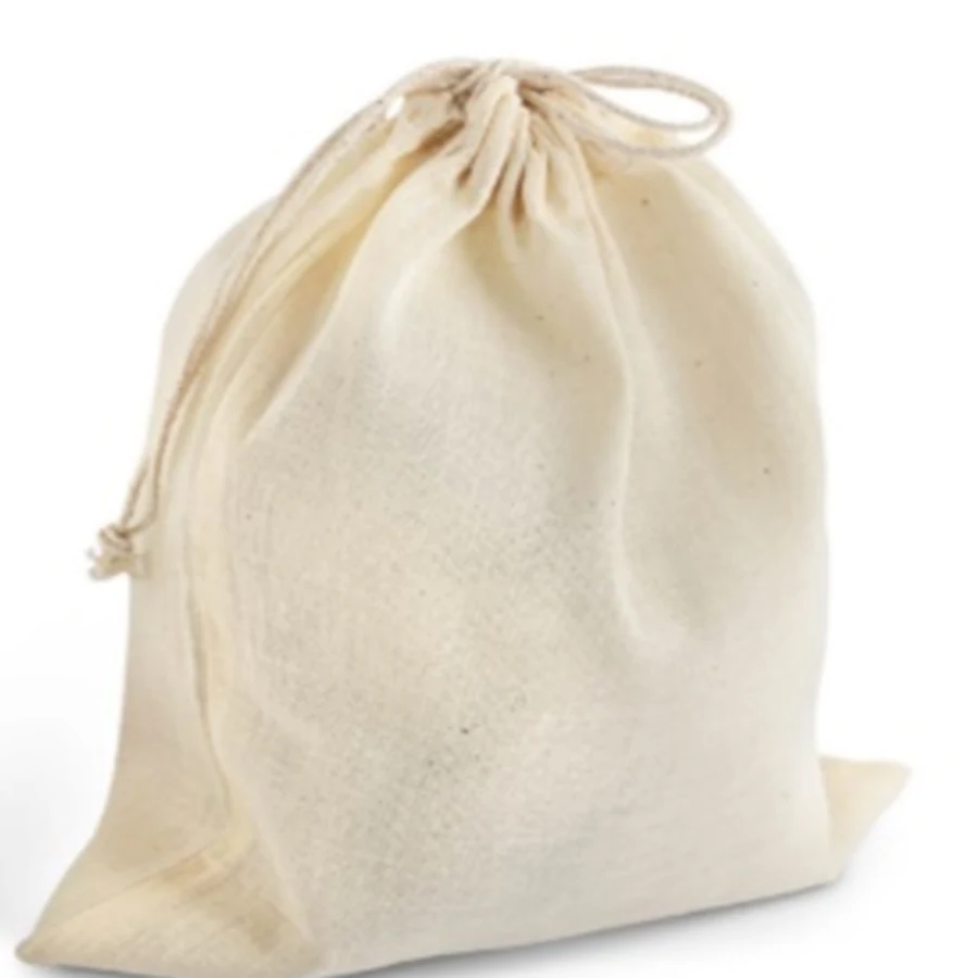 4oz OR 6 oz Cotton Canvas Drawstring Bag - 10 x 16 1