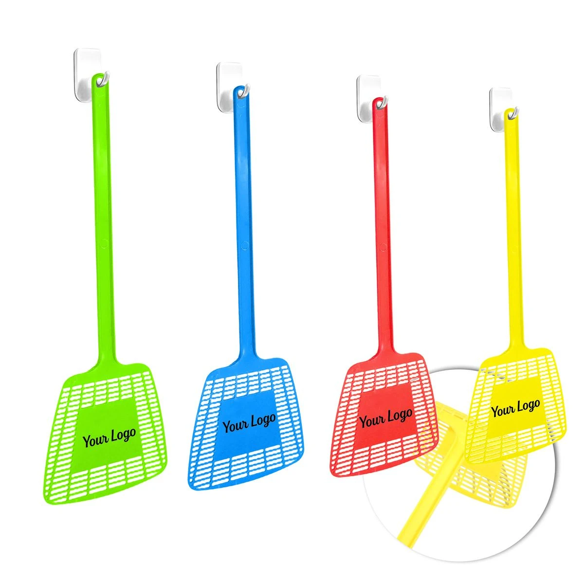 Plastic Fly Swatter with Long Handle 1