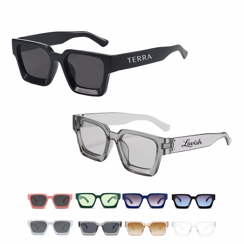 Fashion Chunky Rectangle Sunglasses