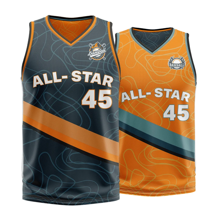 Unisex and Kids' Sublimation Reversible Basketball Jersey - 1