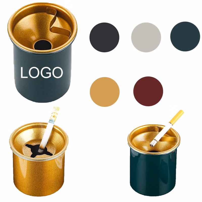 Spot Portable Stainless Steel Bucklle Ashtray