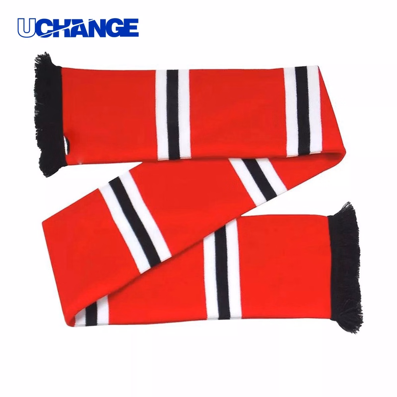 Double-Sided Football Knit Scarf