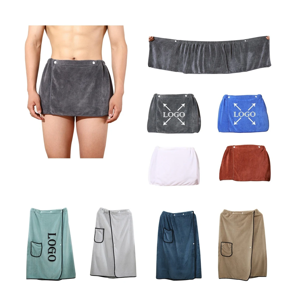 Men Bath Wrap Towel 1