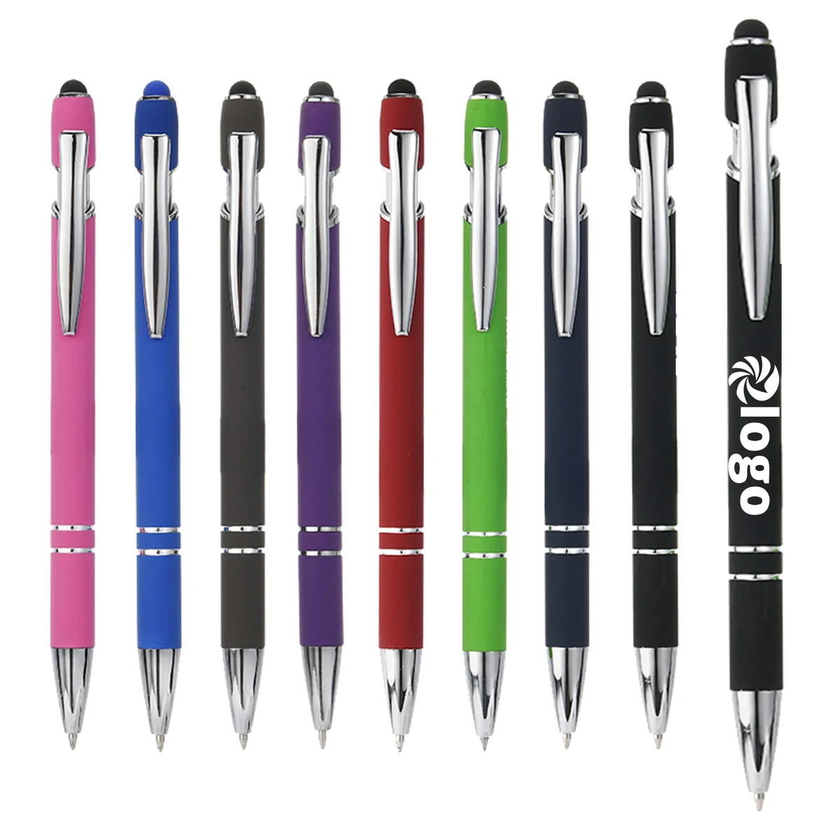 Premium Metal Ballpoint Pen With Touchscreen Stylus 1