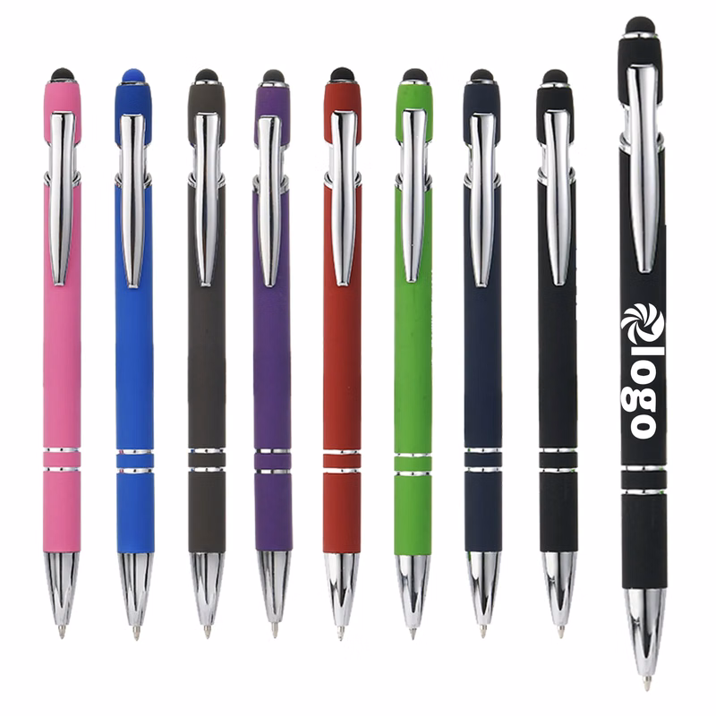 Premium Metal Ballpoint Pen With Touchscreen Stylus