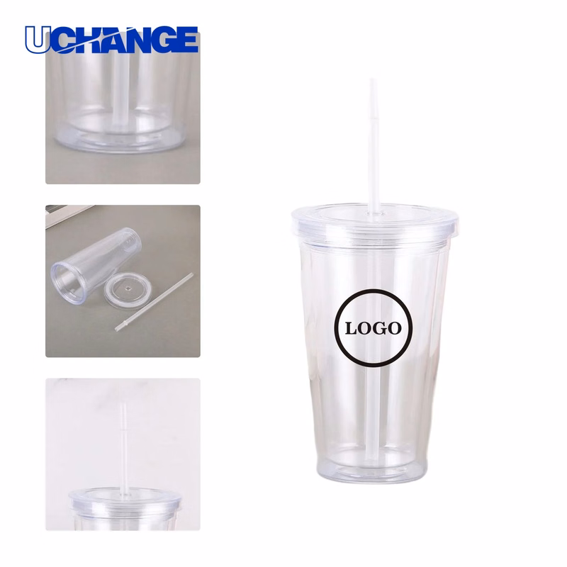 Transparent Sports Plastic Water Bottle Container (15oz)