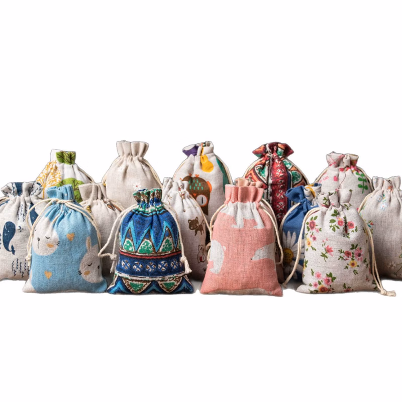 5.5"L X 4"W Drawstring Bags Breathable Gift Pouch