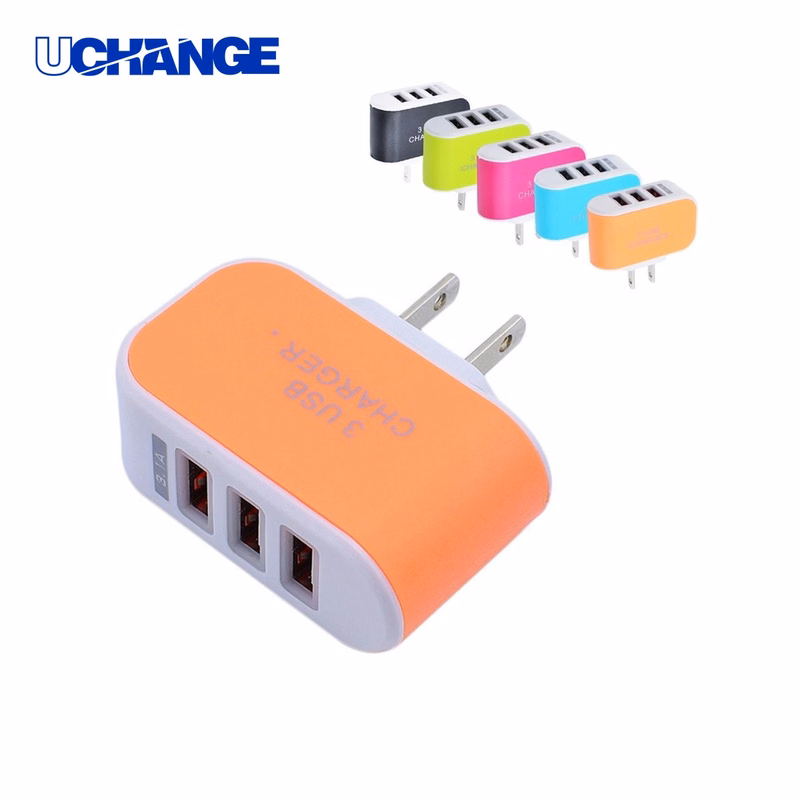 3-Port USB Charger Plug Adapter